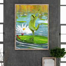 Load image into Gallery viewer, Frogs Dancing In A Pond 30*40CM(Canvas) Full Round Drill Diamond Painting
