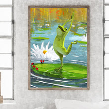Load image into Gallery viewer, Frogs Dancing In A Pond 30*40CM(Canvas) Full Round Drill Diamond Painting
