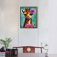 Load image into Gallery viewer, Elegant Giraffe 30*40CM(Canvas) Full Round Drill Diamond Painting
