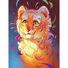 Load image into Gallery viewer, Smiling Tiger 30*40CM(Canvas) Full Round Drill Diamond Painting
