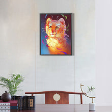 Load image into Gallery viewer, Smiling Tiger 30*40CM(Canvas) Full Round Drill Diamond Painting
