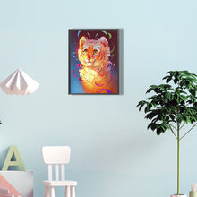 Load image into Gallery viewer, Smiling Tiger 30*40CM(Canvas) Full Round Drill Diamond Painting
