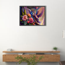 Load image into Gallery viewer, Flowers And Owls 40*30CM(Canvas) Full Round Drill Diamond Painting
