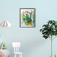 Load image into Gallery viewer, Cat And Dinosaur 30*40CM(Canvas) Full Round Drill Diamond Painting
