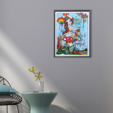 Load image into Gallery viewer, Artist Girl With Colorful Hair 40*50CM(Canvas) Full Round Drill Diamond Painting
