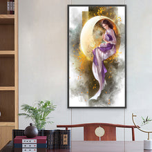 Load image into Gallery viewer, Fairy On The Moon 40*70CM(Canvas) Full Round Drill Diamond Painting
