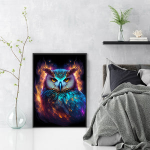 Huancan - Owl - 40*55CM 18CT 2 Stamped Cross Stitch