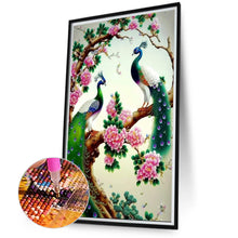 Load image into Gallery viewer, Two Birds Playing 40*70CM(Canvas) Full Round Drill Diamond Painting
