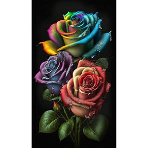 Aurora Rose 40*70CM(Picture) Full Square Drill Diamond Painting
