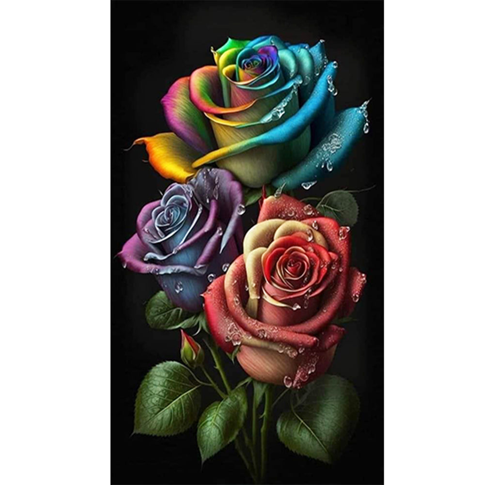 Aurora Rose 40*70CM(Picture) Full Square Drill Diamond Painting