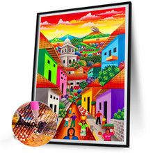 Load image into Gallery viewer, Colorful Buildings 30*40CM(Canvas) Full Round Drill Diamond Painting
