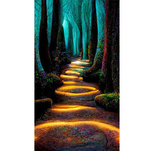 Load image into Gallery viewer, Luminous Path In The Woods 40*70CM(Picture) Full Square Drill Diamond Painting
