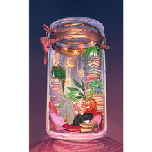 Load image into Gallery viewer, Girl In A Bottle 30*50CM(Canvas) Full Round Drill Diamond Painting
