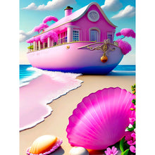 Load image into Gallery viewer, Pink Beach 30*40CM(Canvas) Full Round Drill Diamond Painting
