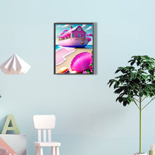 Load image into Gallery viewer, Pink Beach 30*40CM(Canvas) Full Round Drill Diamond Painting
