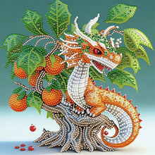 Load image into Gallery viewer, Tiny Decorative Dragon 30*30CM(Canvas) Partial Special Shaped Drill Diamond Painting
