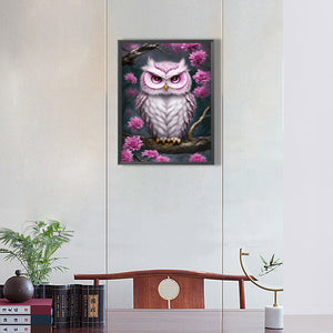 Owl 30*40CM(Canvas) Full Round Drill Diamond Painting