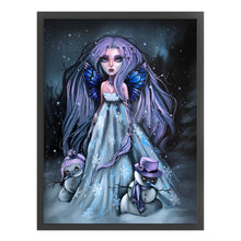 Load image into Gallery viewer, Yishu - Girl - Angel - 40*55CM 11CT 3 Stamped Cross Stitch

