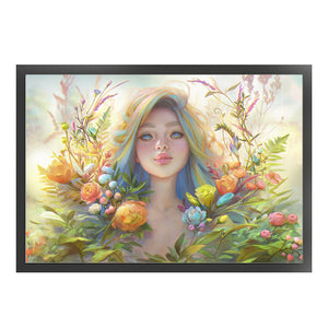 Huancan - Flower Fairy - 60*40CM 11CT 3 Stamped Cross Stitch