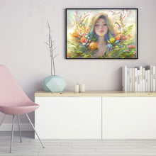 Load image into Gallery viewer, Huancan - Flower Fairy - 60*40CM 11CT 3 Stamped Cross Stitch
