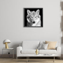 Load image into Gallery viewer, White Wolf 45*45CM Full Round Drill Diamond Painting
