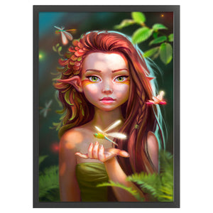 Yishu - Girl - 40*60CM 11CT 3 Stamped Cross Stitch