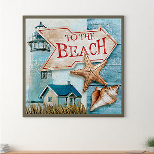 Going To The Beach 50*50CM(Picture) Full Square Drill Diamond Painting