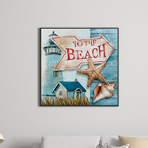 Going To The Beach 50*50CM(Picture) Full Square Drill Diamond Painting