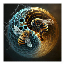 Load image into Gallery viewer, Tai Chi Yin-Yang Bee 35*35CM(Canvas) Full Round Drill Diamond Painting
