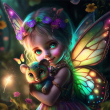 Load image into Gallery viewer, Yishu - Little Girl - 50*50CM 11CT 3 Stamped Cross Stitch

