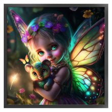 Load image into Gallery viewer, Yishu - Little Girl - 50*50CM 11CT 3 Stamped Cross Stitch
