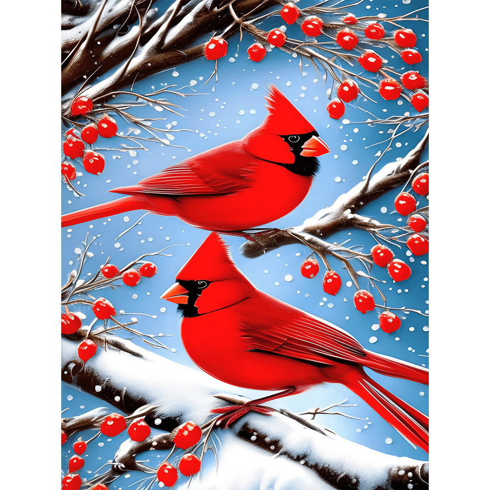 Cardinal 30*40CM(Canvas) Full Round Drill Diamond Painting