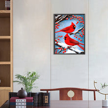 Load image into Gallery viewer, Cardinal 30*40CM(Canvas) Full Round Drill Diamond Painting
