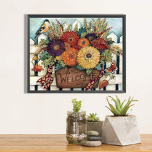 Load image into Gallery viewer, Flower Basket 60*50CM(Canvas) Full Round Drill Diamond Painting
