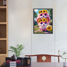 Load image into Gallery viewer, Puppy With A Wreath 30*40CM(Canvas) Full Round Drill Diamond Painting
