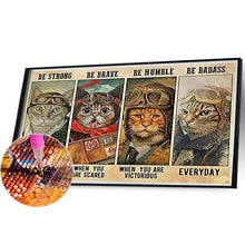 Load image into Gallery viewer, Aviator Cat 35*55CM(Canvas) Full Round Drill Diamond Painting
