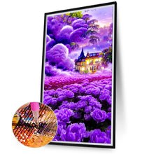 Load image into Gallery viewer, Dreamlike Purple House 40*70CM(Picture) Full Square Drill Diamond Painting
