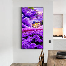 Load image into Gallery viewer, Dreamlike Purple House 40*70CM(Picture) Full Square Drill Diamond Painting
