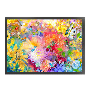 Huancan - Flowers And Birds - 60*45CM 11CT 3 Stamped Cross Stitch