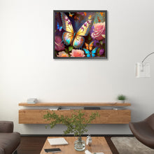 Load image into Gallery viewer, Butterfly 45*40CM(Canvas) Full Round Drill Diamond Painting
