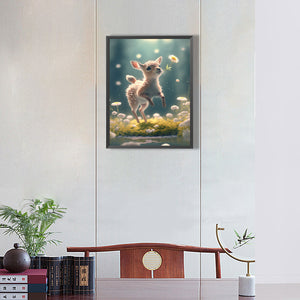 Fawn 30*40CM(Canvas) Full Round Drill Diamond Painting