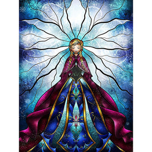 Anna From Frozen 30*40CM(Canvas) Full Round Drill Diamond Painting