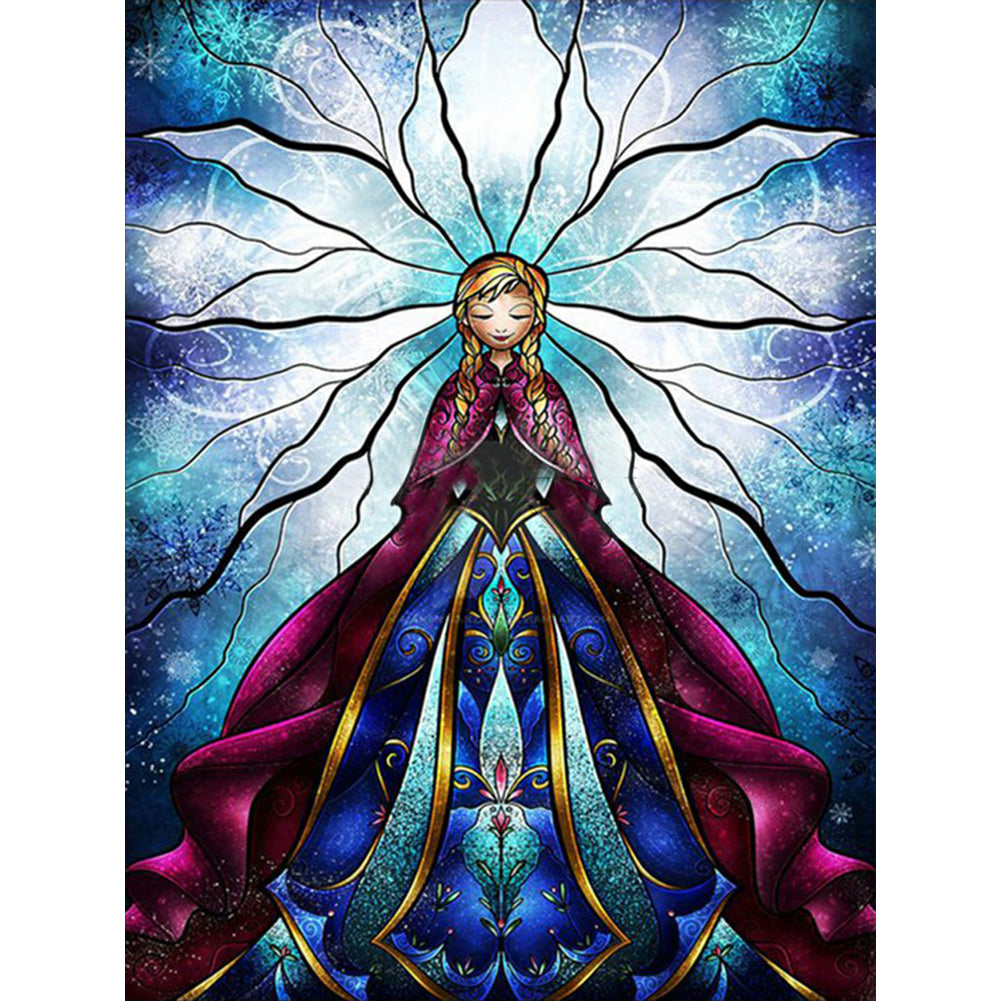 Anna From Frozen 30*40CM(Canvas) Full Round Drill Diamond Painting