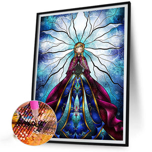 Anna From Frozen 30*40CM(Canvas) Full Round Drill Diamond Painting