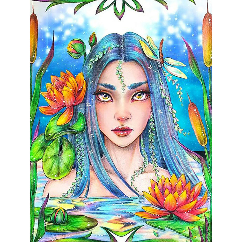 Goddess 30*40CM(Canvas) Full Round Drill Diamond Painting
