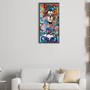 Flower Fairies 30*70CM(Canvas) Full Round Drill Diamond Painting