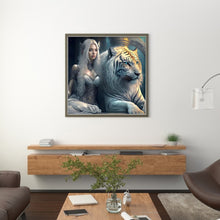 Load image into Gallery viewer, Huancan - Beauty And The Beast - 50*50CM 11CT 3 Stamped Cross Stitch
