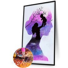 Load image into Gallery viewer, Mother Earth Silhouette 30*50CM(Canvas) Full Round Drill Diamond Painting
