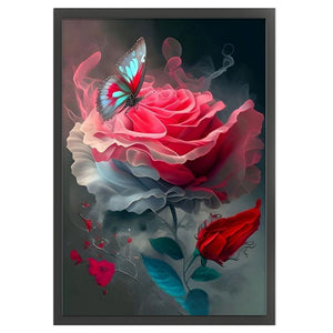 Huancan - Rose Garden Scene - 50*70CM 11CT 3 Stamped Cross Stitch