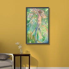 Load image into Gallery viewer, Mermaid And Pearl Girl 30*50CM(Canvas) Full Round Drill Diamond Painting
